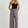 Chan Luu Bottoms^Alice Block Print Drawstring Pant Blue Mix