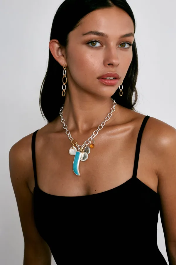 Chan Luu Necklaces^Amalfi Charm Necklace Turquoise
