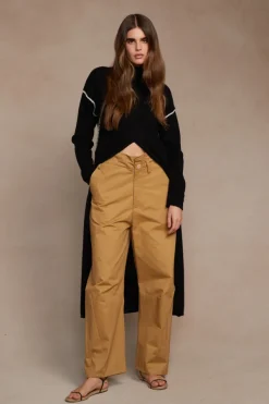 Chan Luu Knitwear^Annie Cashmere Tunic Sweater Black