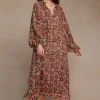 Chan Luu Dresses^Ava Floral Dress Red