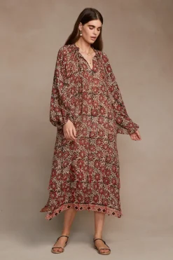 Chan Luu Dresses^Ava Floral Dress Red