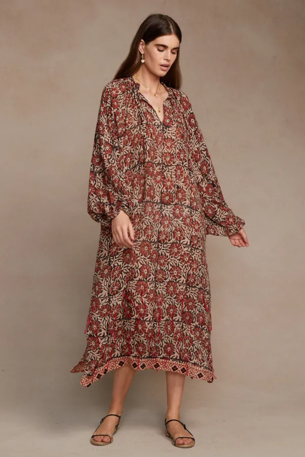 Chan Luu Dresses^Ava Floral Dress Red