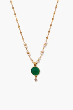 Chan Luu Necklaces^Aventurine Mix And Pearl Penina Pendant Necklace