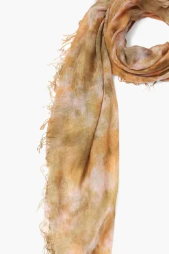 Chan Luu Scarves^Avocado Watercolor Cashmere And Silk Scarf