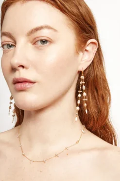 Chan Luu Earrings^Bali Waterfall Earrings Champagne Mix