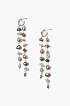 Chan Luu Earrings^Bali Waterfall Earrings Peacock Mix