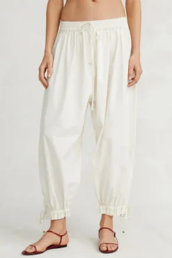 Chan Luu Bottoms^Balloon Poplin Pant Eggshell