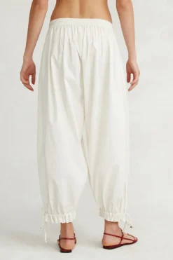 Chan Luu Bottoms^Balloon Poplin Pant Eggshell