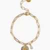 Chan Luu Bracelets^Beacon Charm Bracelet Gold Mix