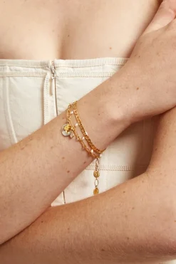 Chan Luu Bracelets^Beacon Charm Bracelet Gold Mix