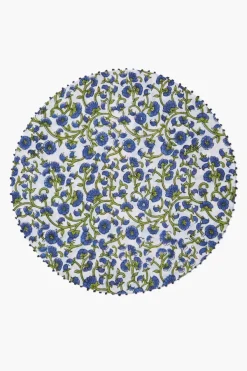 Chan Luu Placemats^Blueberry Reversible Block Print Placemat Set