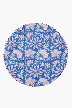 Chan Luu Placemats^Blueberry Reversible Block Print Placemat Set