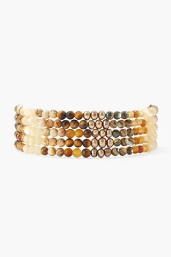 Chan Luu Bracelets^Bronze Pearl Mix Gradient Naked Wrap Bracelet