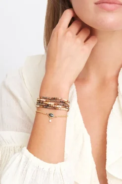 Chan Luu Bracelets^Bronze Pearl Mix Gradient Naked Wrap Bracelet