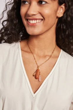 Chan Luu Necklaces^Castillo Pendant Necklace Pink Mix