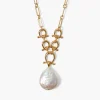 Chan Luu Necklaces^Cheval Necklace Gold White Pearl