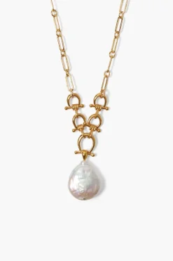 Chan Luu Necklaces^Cheval Necklace Gold White Pearl