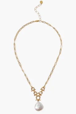 Chan Luu Necklaces^Cheval Necklace Gold White Pearl