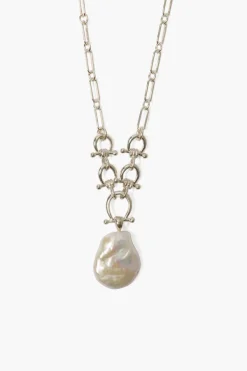 Chan Luu Necklaces^Cheval Necklace Silver White Pearl