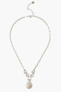 Chan Luu Necklaces^Cheval Necklace Silver White Pearl