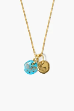 Chan Luu Necklaces^Coin Charm Necklace Turquoise