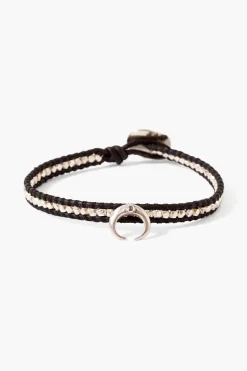 Chan Luu Bracelets^Diamond Bull Horn Single Wrap Bracelet Black