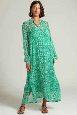Chan Luu Dresses^Eloise Floral Dress Verdant Green