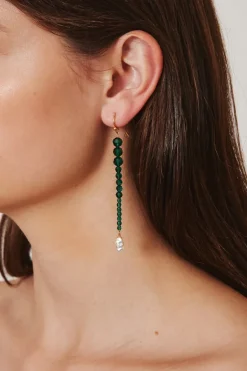 Chan Luu Earrings^Emerald Gota Earrings