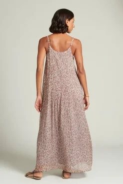 Chan Luu Dresses^Emma Pleated Paisley Sundress Eggshell