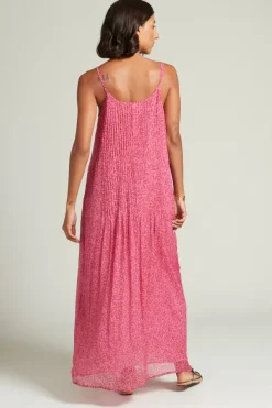 Chan Luu Dresses^Emma Pleated Paisley Sundress Fuchsia Pink