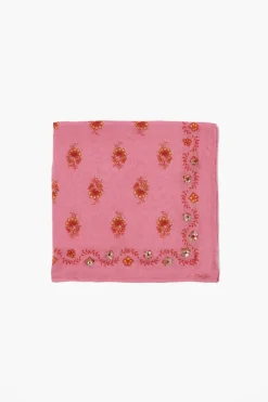 Chan Luu Bandanas^Floral Print Bandana Fuchsia Pink