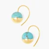 Chan Luu Earrings^Gold Dipped Turquoise Earrings