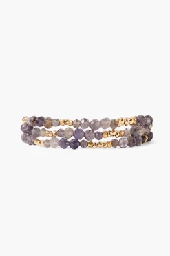 Chan Luu Bracelets^Granada Naked Wrap Bracelet Iolite Gold