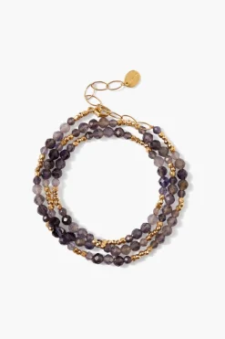 Chan Luu Bracelets^Granada Naked Wrap Bracelet Iolite Gold