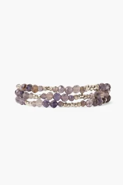 Chan Luu Bracelets^Granada Naked Wrap Bracelet Iolite Silver