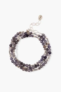 Chan Luu Bracelets^Granada Naked Wrap Bracelet Iolite Silver
