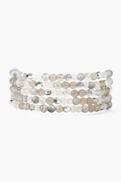 Chan Luu Bracelets^Grey Onyx And Crystal Naked Wrap Bracelet