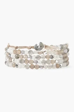 Chan Luu Bracelets^Grey Onyx And Crystal Naked Wrap Bracelet