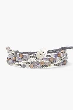 Chan Luu Bracelets^Iolite And Silver Mix Naked Wrap Bracelet