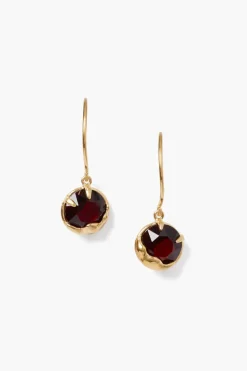 Chan Luu Earrings^January Birthstone Earrings Garnet Crystal