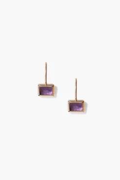 Chan Luu Earrings^14K Amethyst Tab Earrings