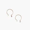Chan Luu Earrings^14K Belle Hoop Earrings Mini Multi Sapphire