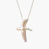 Chan Luu Necklaces^14K Biwa Pearl Cross Necklace