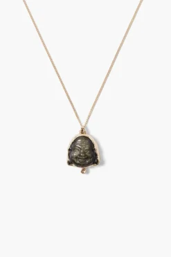 Chan Luu Necklaces^14K Buddha Necklace Golden Obsidian