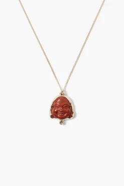 Chan Luu Necklaces^14K Buddha Necklace Red Jasper