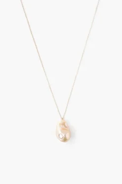 Chan Luu Necklaces^14K Diamond Le Baroque Natural Pink Necklace