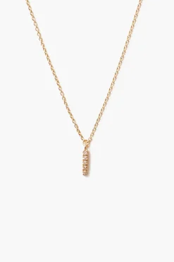Chan Luu Necklaces^14K Gold And White Diamond Initial Necklace