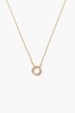 Chan Luu Necklaces^14K Gold And White Diamond Initial Necklace