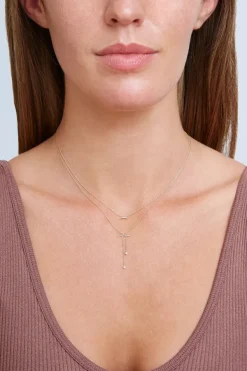 Chan Luu Necklaces^14K Gold Diamond Lariat Horn Necklace