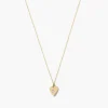 Chan Luu Necklaces^14K Gold Heart Necklace With Diamond Inlay
